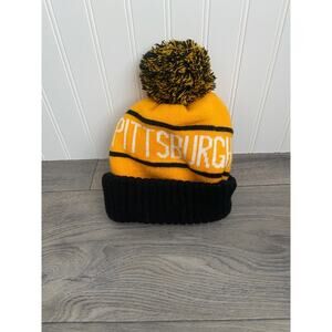 Pitsburgh Steelers Beanie Unisex Yellow/Black Winter Hat With Pom, Football